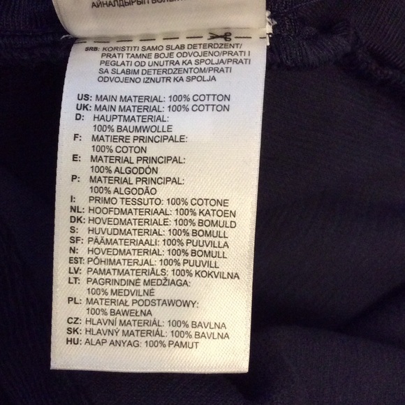 NWT Adidas navy blue corduroy wide leg crop pants - Picture 10 of 11